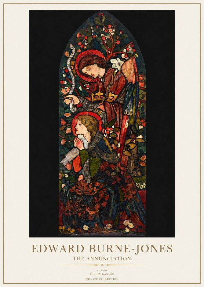 Edward Burne-Jones The Annunciation I No1 - Póster