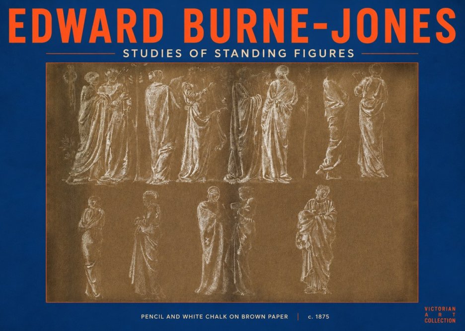 Edward Burne-Jones Studies of Standing Figures No2 - Póster
