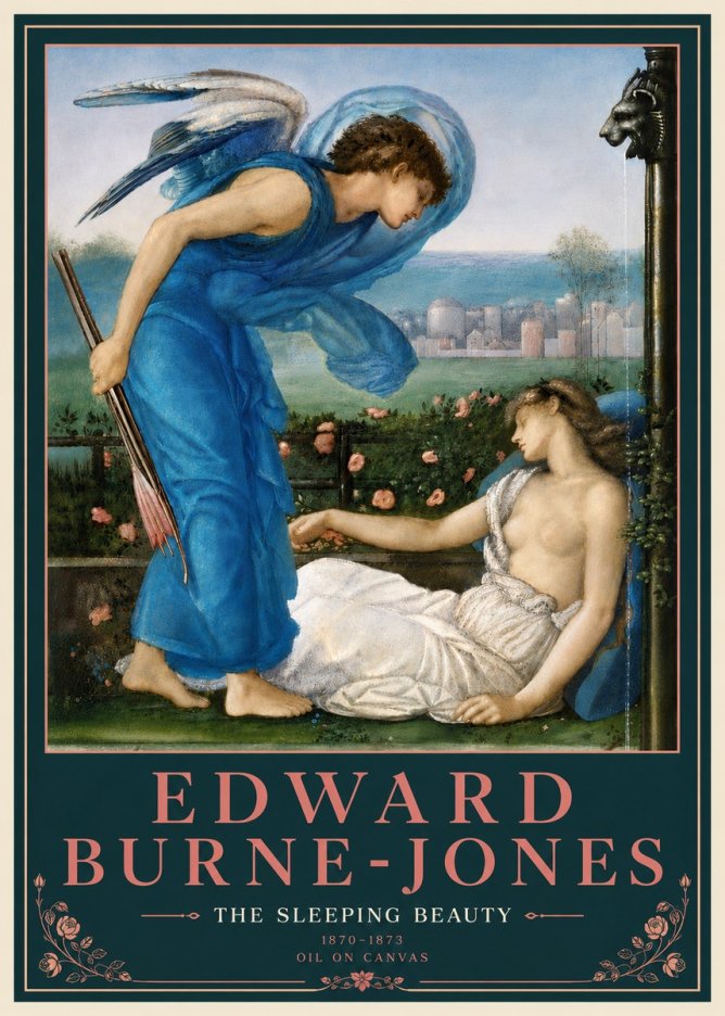 Edward Burne-Jones The Sleeping Beauty No5 - Póster