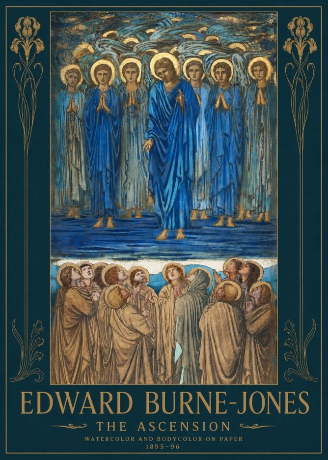 Edward Burne-Jones The Ascension No2 - Póster