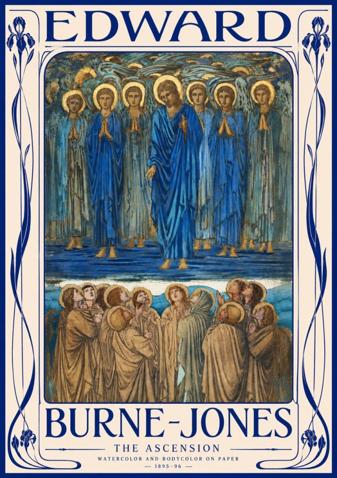 Edward Burne-Jones The Ascension No3 - Póster