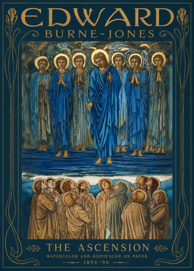 Edward Burne-Jones The Ascension No5 - Póster