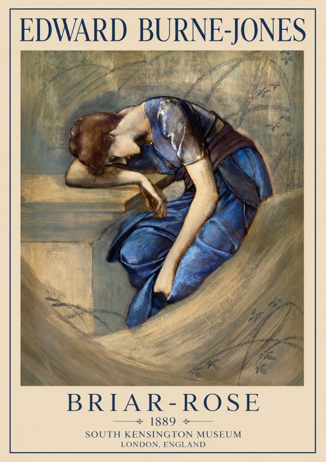 Edward Burne-Jones Briar-rose No1 - Póster