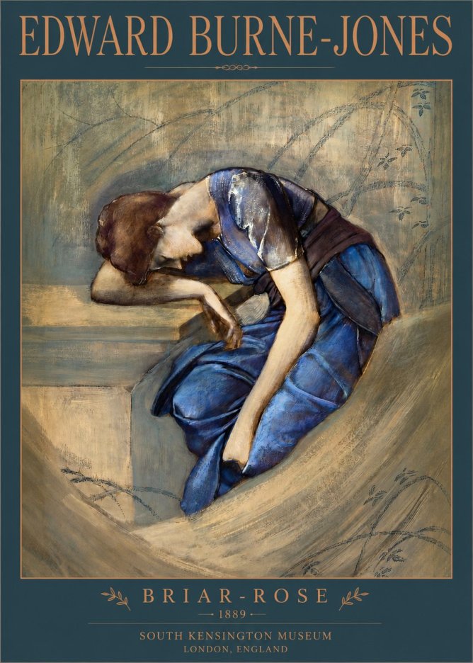 Edward Burne-Jones Briar-rose No2 - Póster