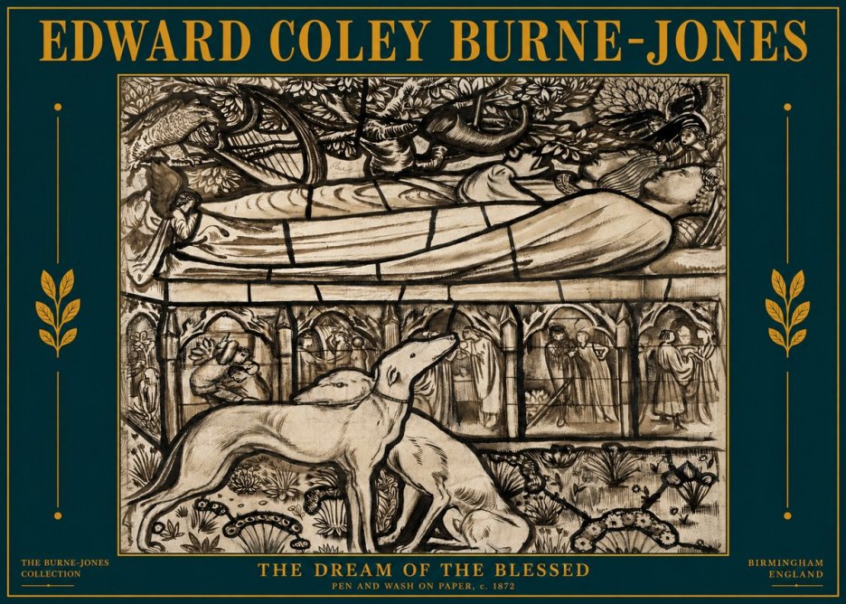 Edward Burne-Jones The Dream of the Blessed No4 - Póster