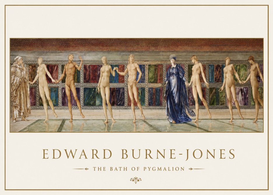 Edward Burne-Jones The Bath of Pygmalion No1 - Póster