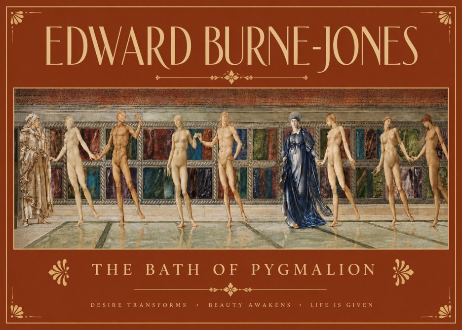 Edward Burne-Jones The Bath of Pygmalion No4 - Póster