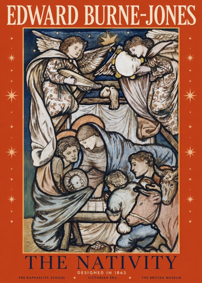 Edward Burne-Jones The Nativity No2 - Póster