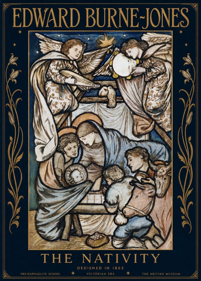 Edward Burne-Jones The Nativity No3 - Póster