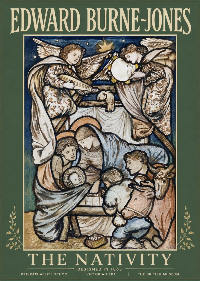 Edward Burne-Jones The Nativity No5 - Póster