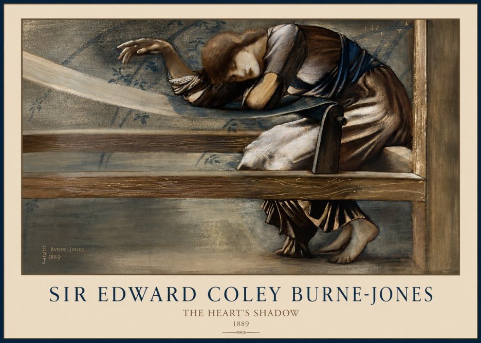 Edward Burne-Jones The Heart's Shadow No2 - Póster