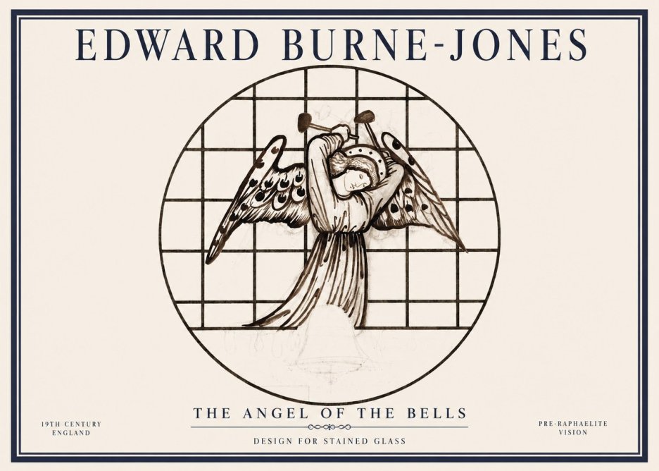Edward Burne-Jones The Angel of the Bells No1 - Póster
