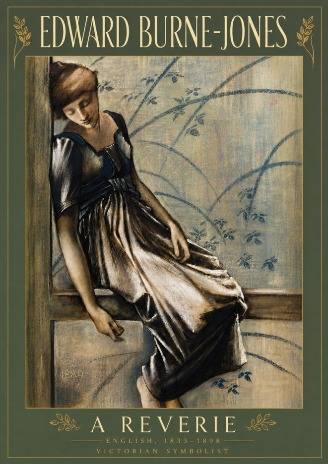 Edward Burne-Jones A Reverie No6 - Póster