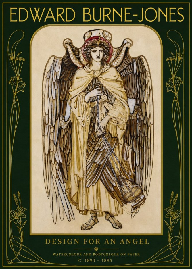 Edward Burne-Jones Design for an Angel No2 - Póster