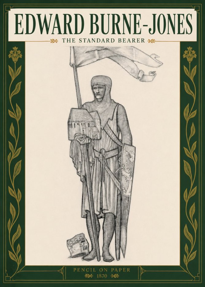 Edward Burne-Jones The Standard Bearer No3 - Póster
