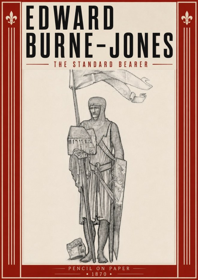 Edward Burne-Jones The Standard Bearer No6 - Póster