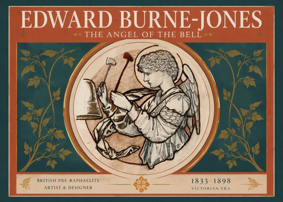 Edward Burne-Jones The Angel of the Bell No2 - Póster