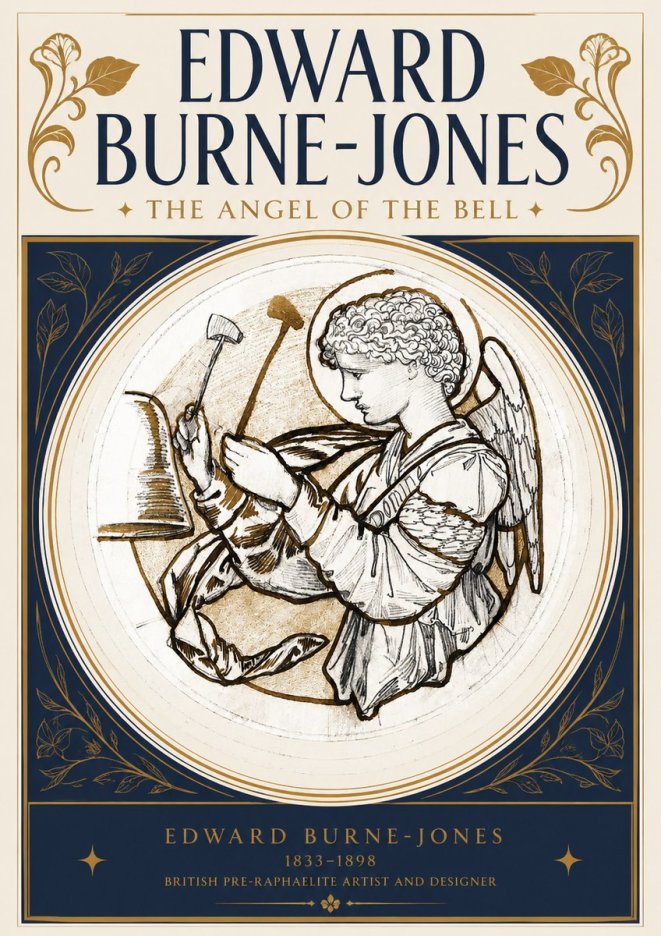 Edward Burne-Jones The Angel of the Bell No3 - Póster