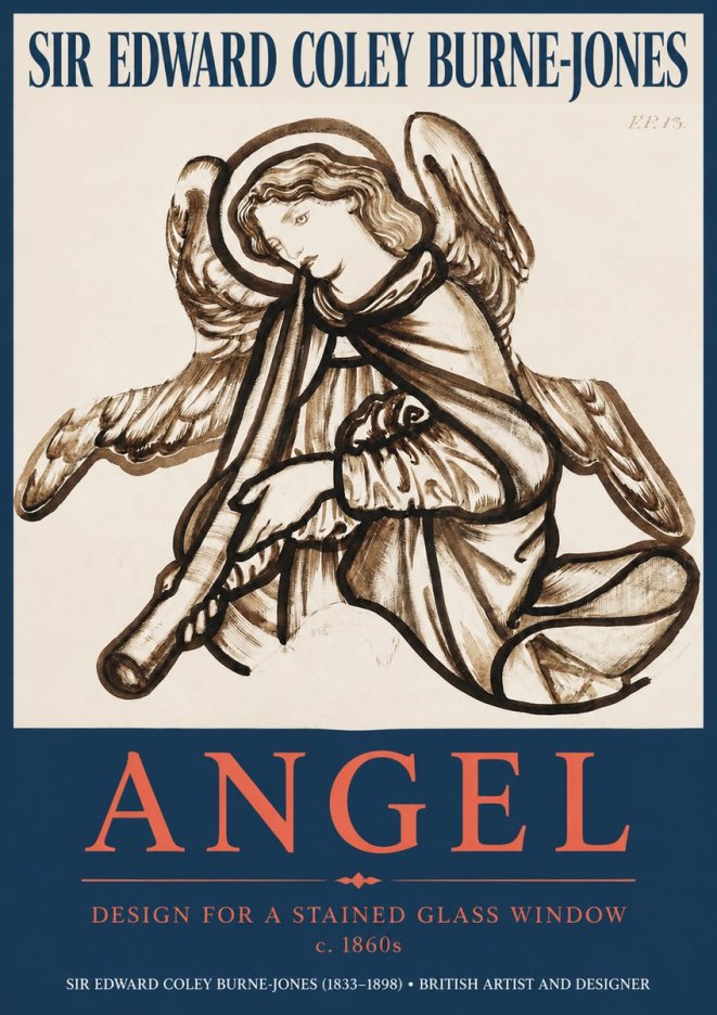 Edward Burne-Jones Angel No2 - Póster