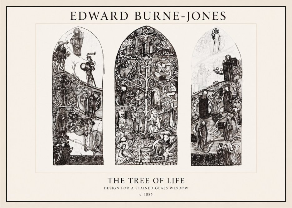 Edward Burne-Jones The Tree of Life No1 - Póster