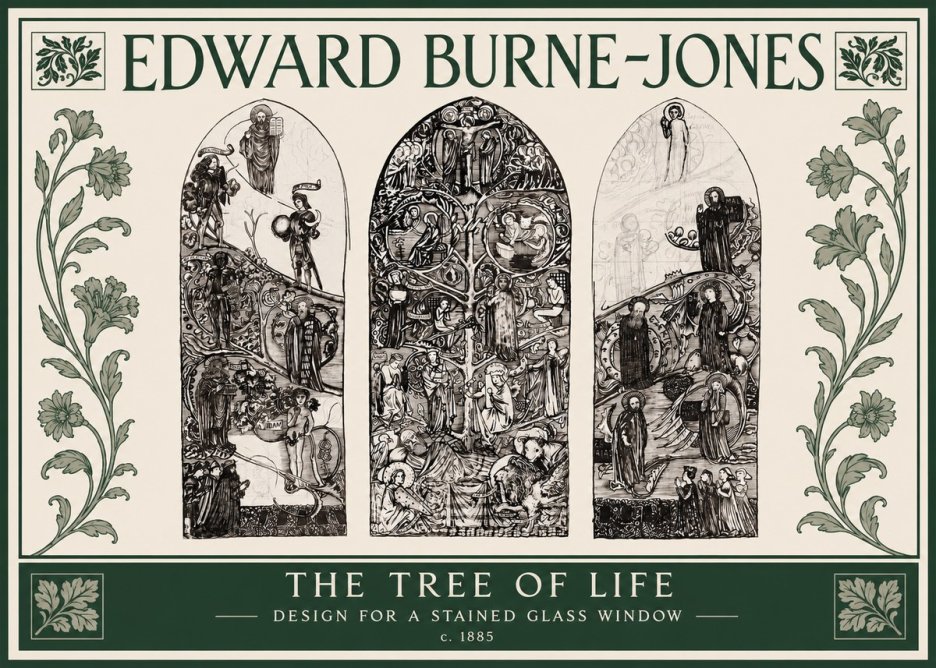 Edward Burne-Jones The Tree of Life No3 - Póster