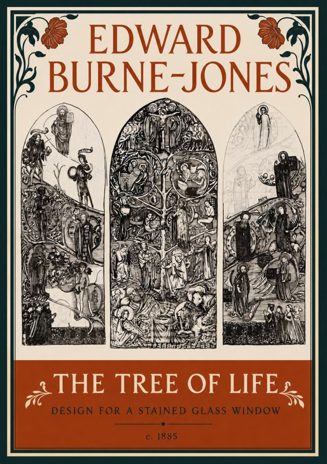 Edward Burne-Jones The Tree of Life No4 - Póster