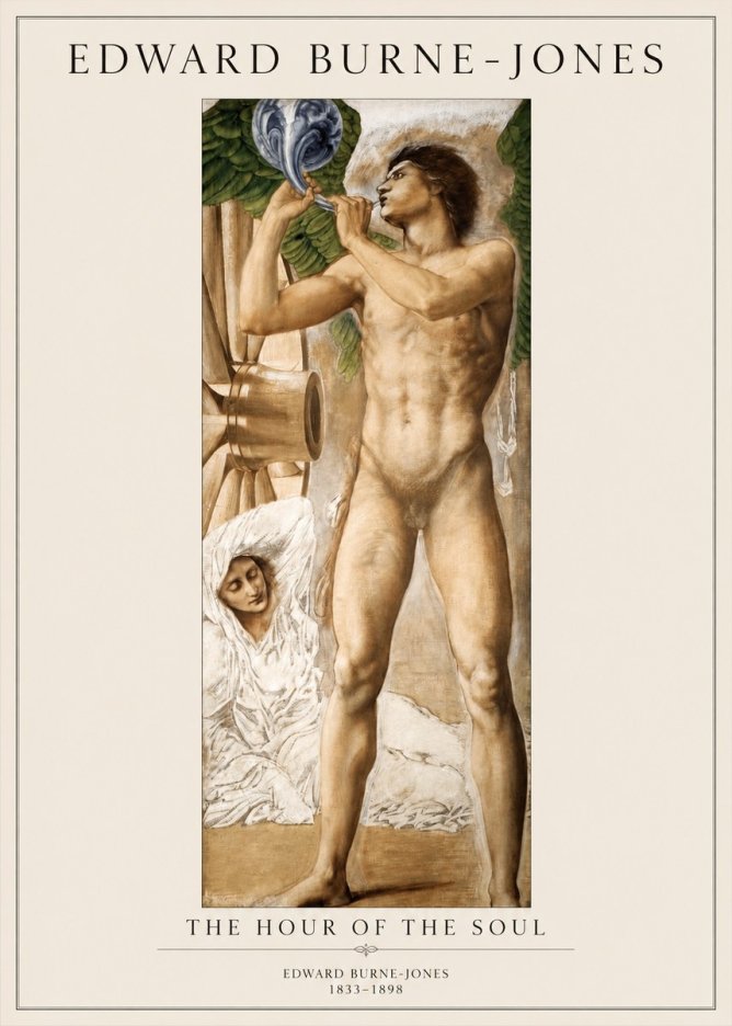 Edward Burne-Jones The Hour of the Soul No1 - Póster