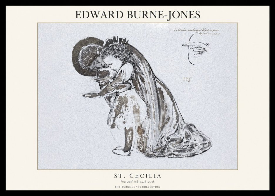 Edward Burne-Jones St. Cecilia No1 - Póster