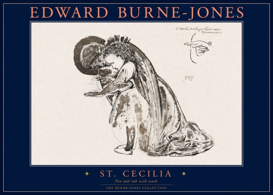 Edward Burne-Jones St. Cecilia No2 - Póster