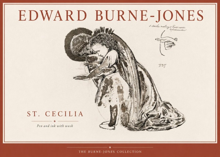 Edward Burne-Jones St. Cecilia No4 - Póster