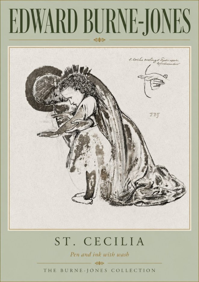 Edward Burne-Jones St. Cecilia No5 - Póster