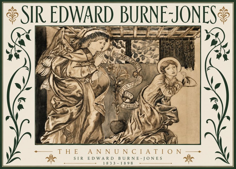 Edward Burne-Jones The Annunciation II No6 - Póster