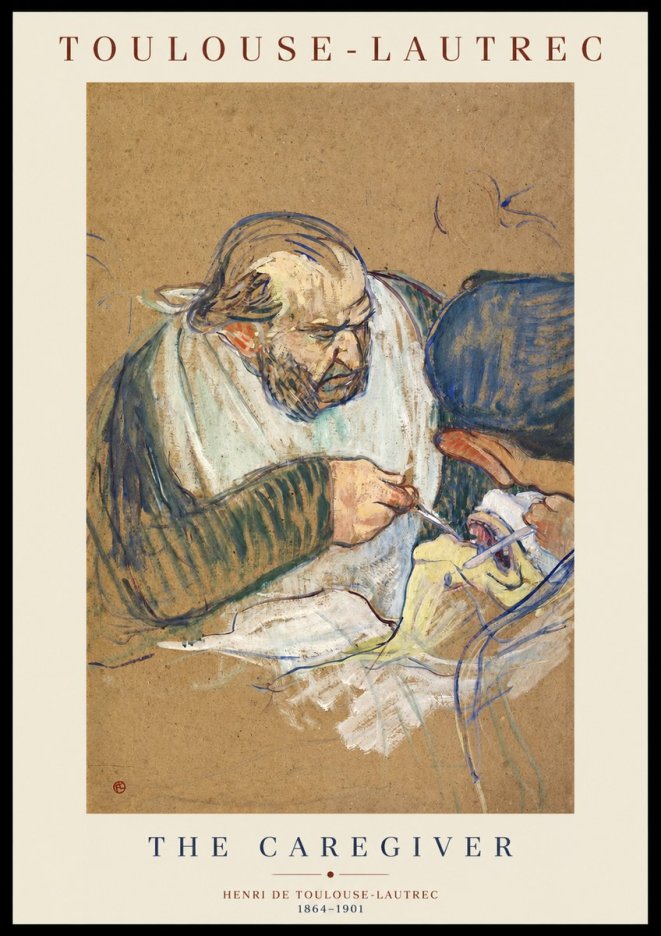 Toulouse-Lautrec The Caregiver No1 - Póster