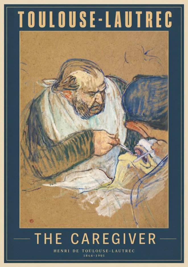 Toulouse-Lautrec The Caregiver No2 - Póster