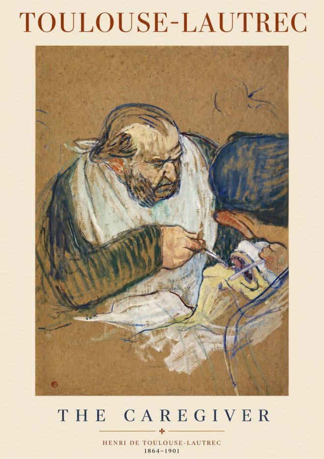 Toulouse-Lautrec The Caregiver No3 - Póster