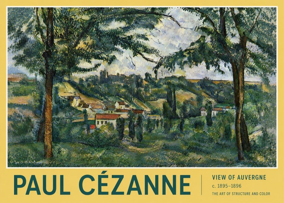Paul Cézanne View of Auvergne No4 - Póster