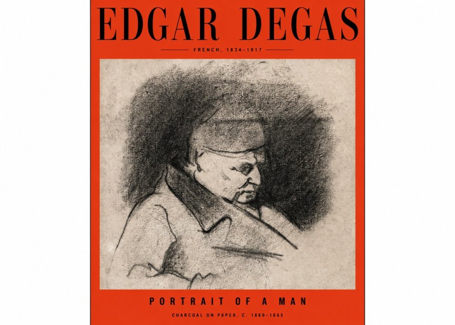 Edgar Degas Portrait of a Man No2 - Póster