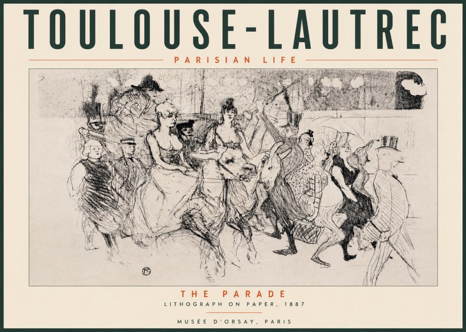 Toulouse-Lautrec The Parade No4 - Póster