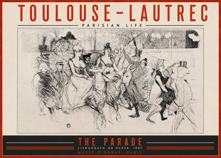 Toulouse-Lautrec The Parade No5 - Póster