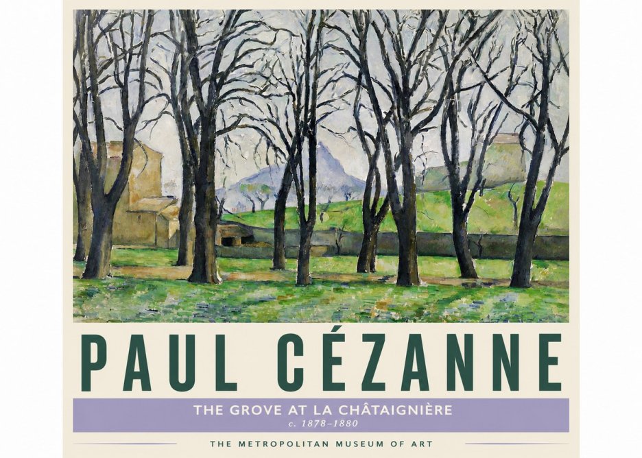Paul Cézanne The Grove at La Châtaignière No4 - Póster