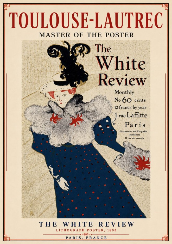 Toulouse-Lautrec The White Review No4 - Póster