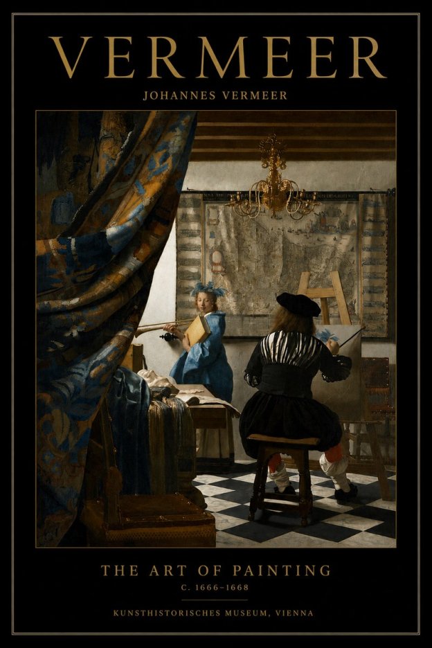 Vermeer The Art of Painting No3 - Póster