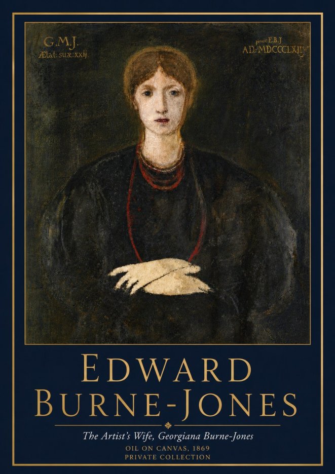 Edward Burne-Jones The Artist's Wife, Georgiana Burne-jones No5 - Póster