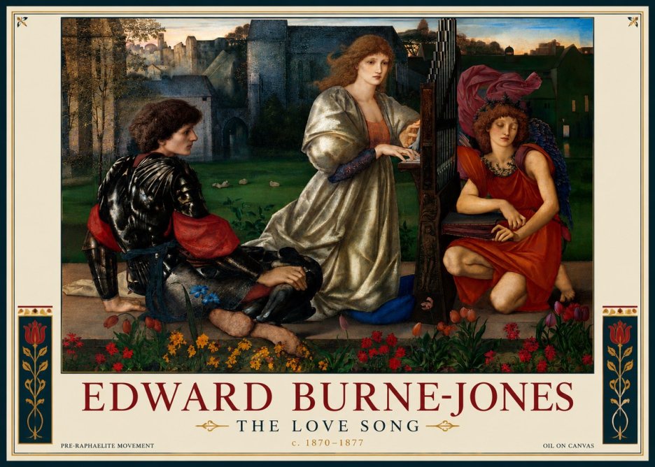 Edward Burne-Jones The Love Song No4 - Póster