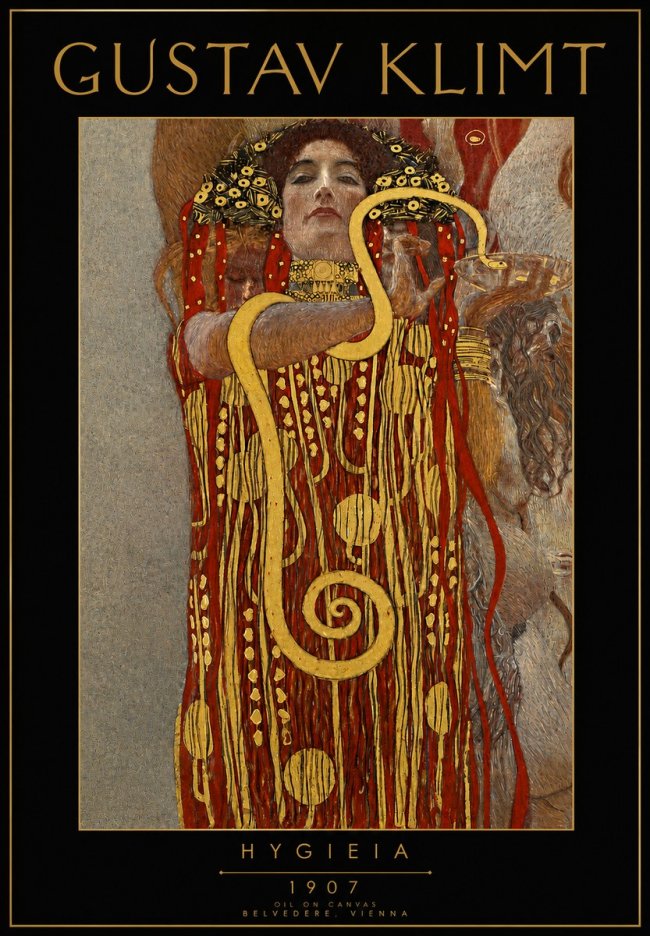 Klimt Hygeia No3 - Póster