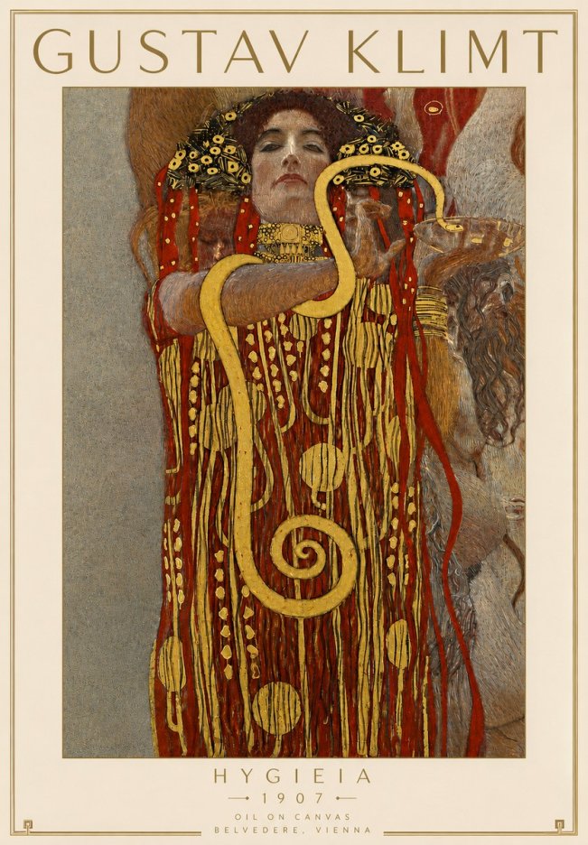 Klimt Hygeia No4 - Póster