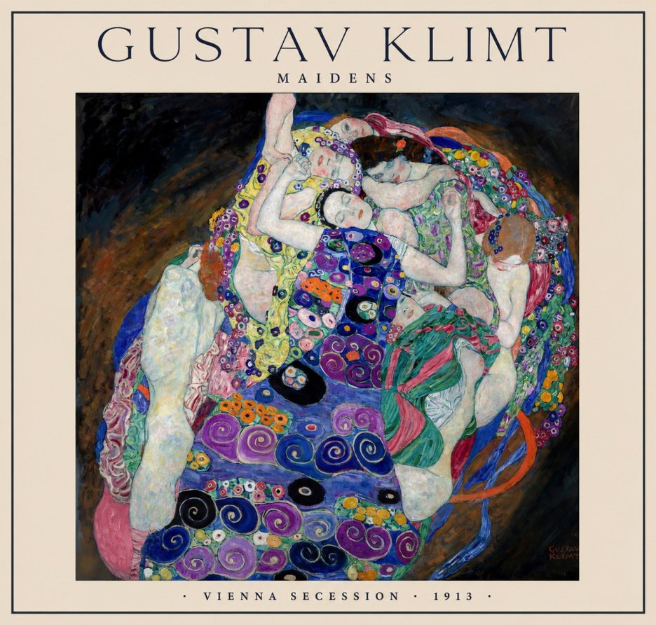 Klimt Maidens No1 - Póster