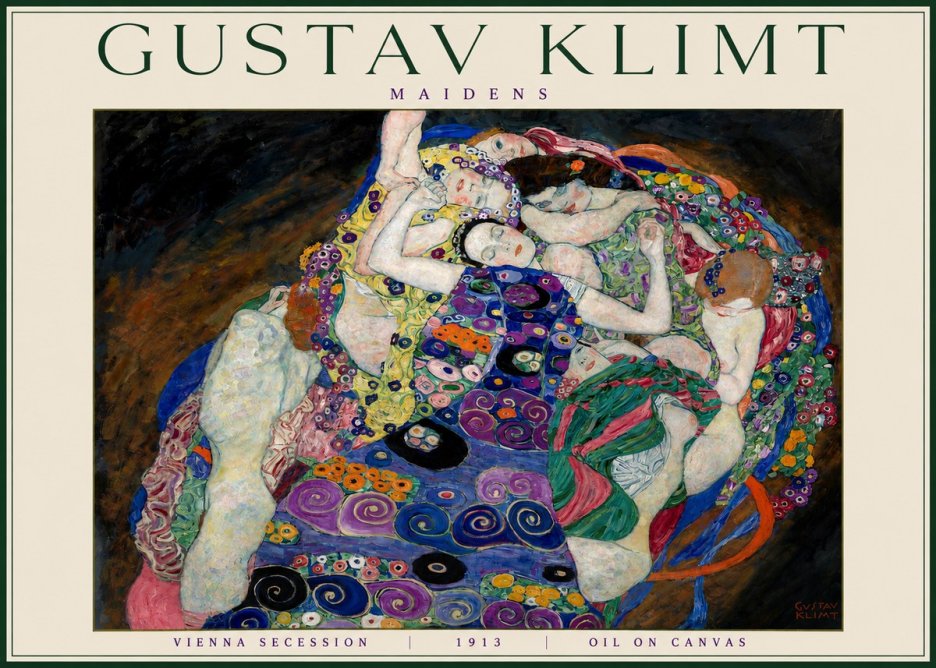 Klimt Maidens No4 - Póster
