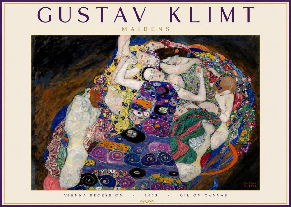 Klimt Maidens No5 - Póster