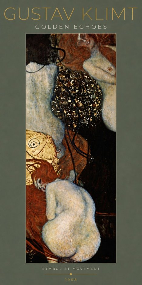 Klimt Golden Echoes No5 - Póster